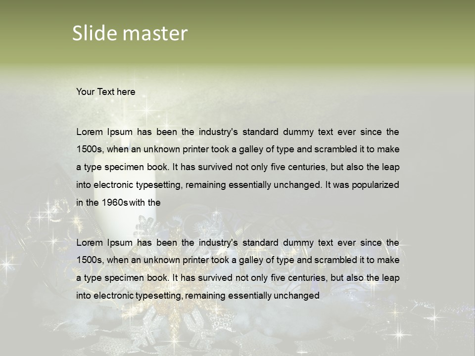 Shiny Life Christmas PowerPoint Template