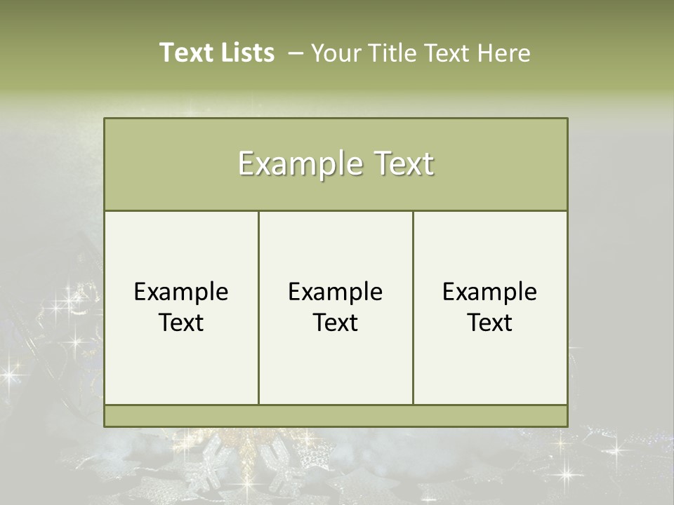 Shiny Life Christmas PowerPoint Template