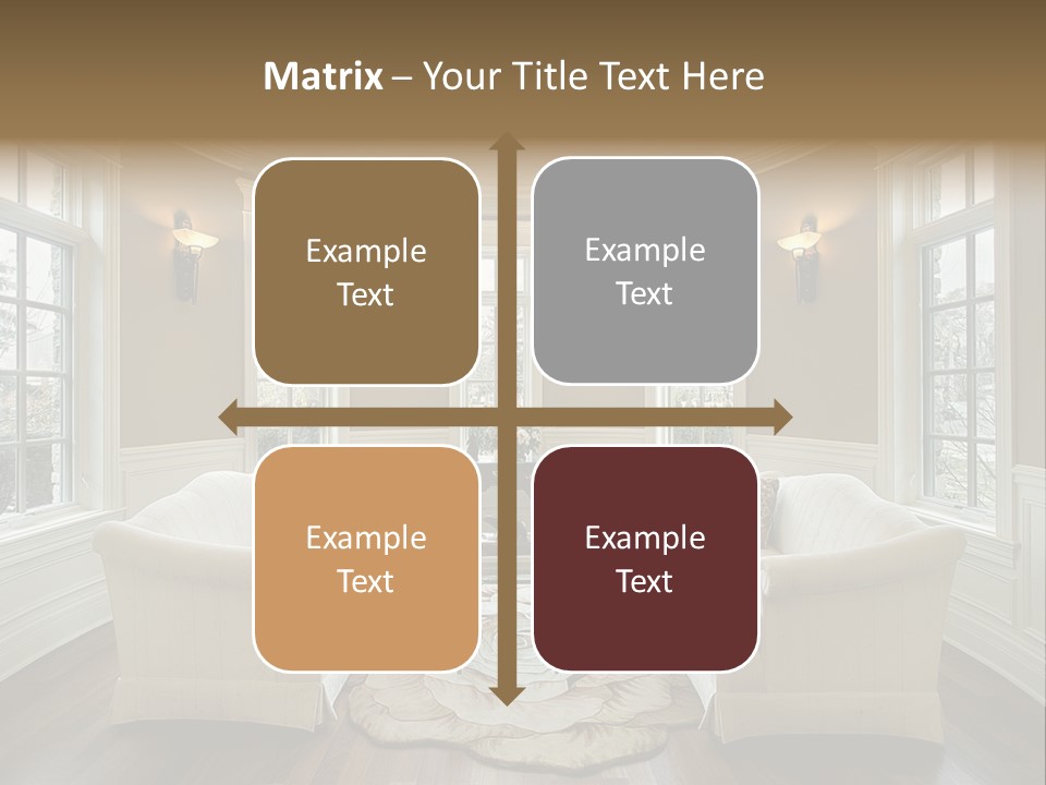 Modern Decor Room PowerPoint Template