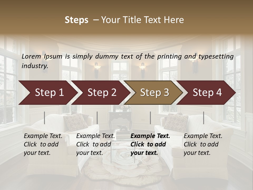 Modern Decor Room PowerPoint Template