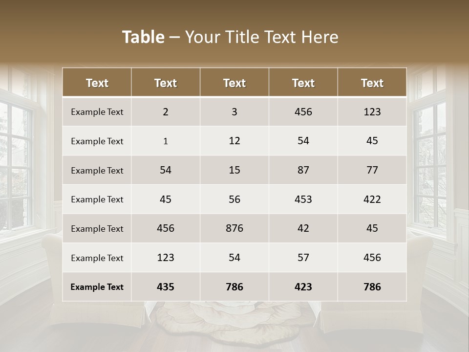 Modern Decor Room PowerPoint Template