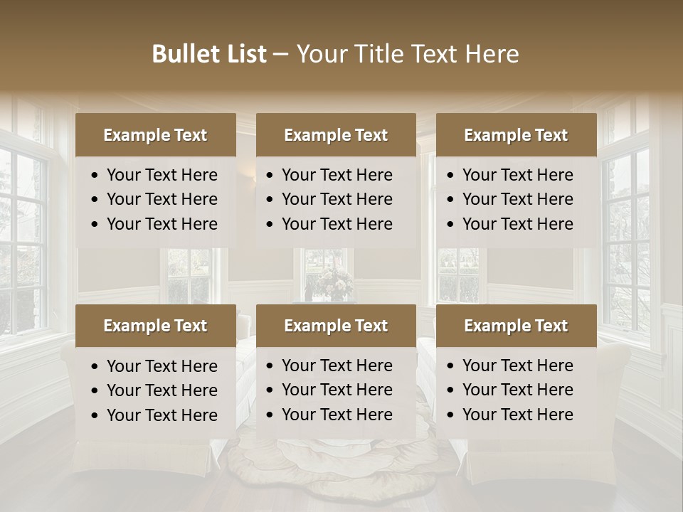 Modern Decor Room PowerPoint Template