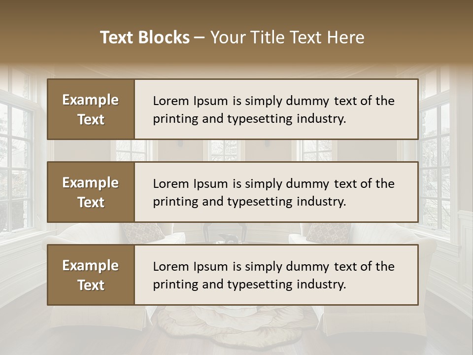 Modern Decor Room PowerPoint Template