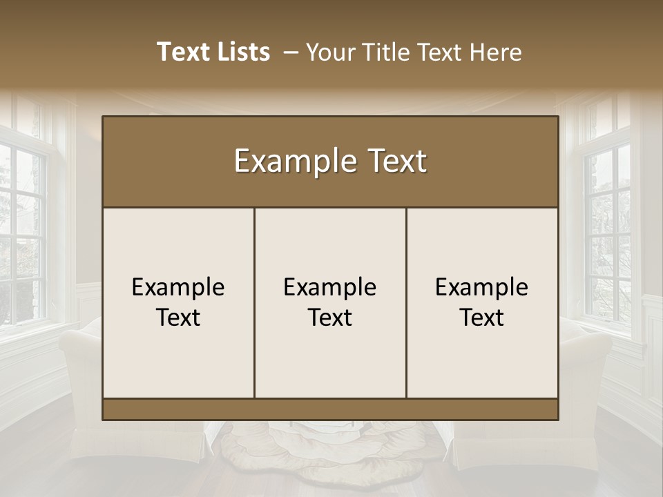 Modern Decor Room PowerPoint Template