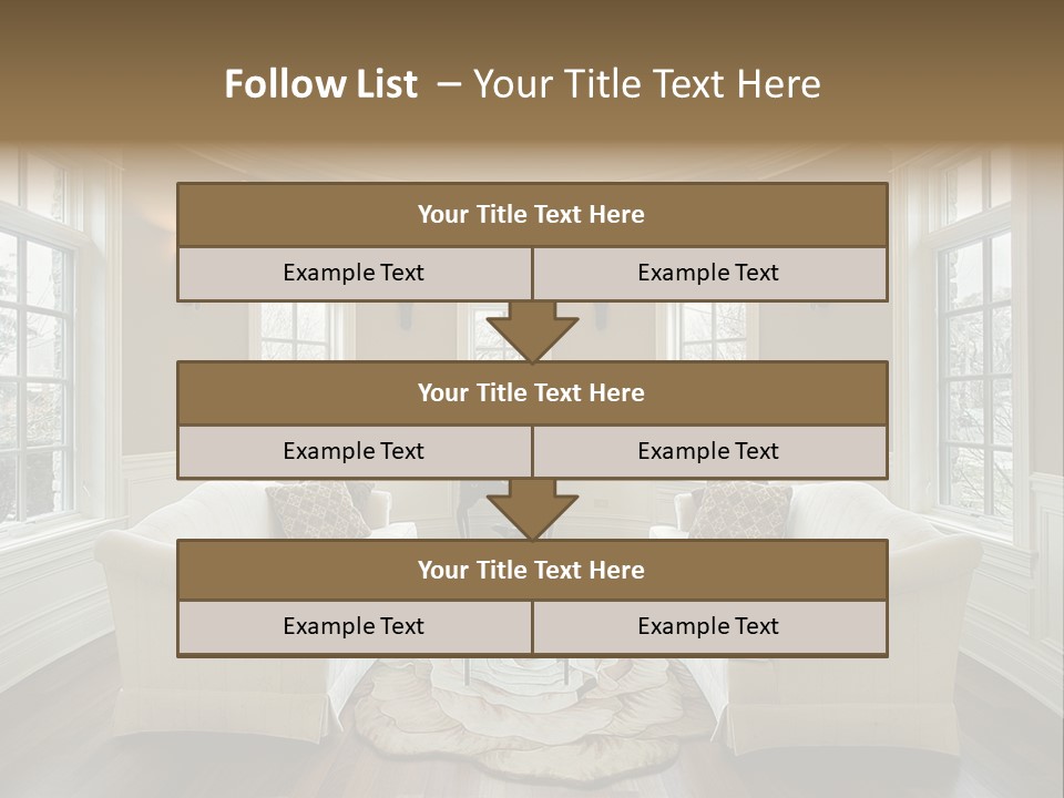 Modern Decor Room PowerPoint Template