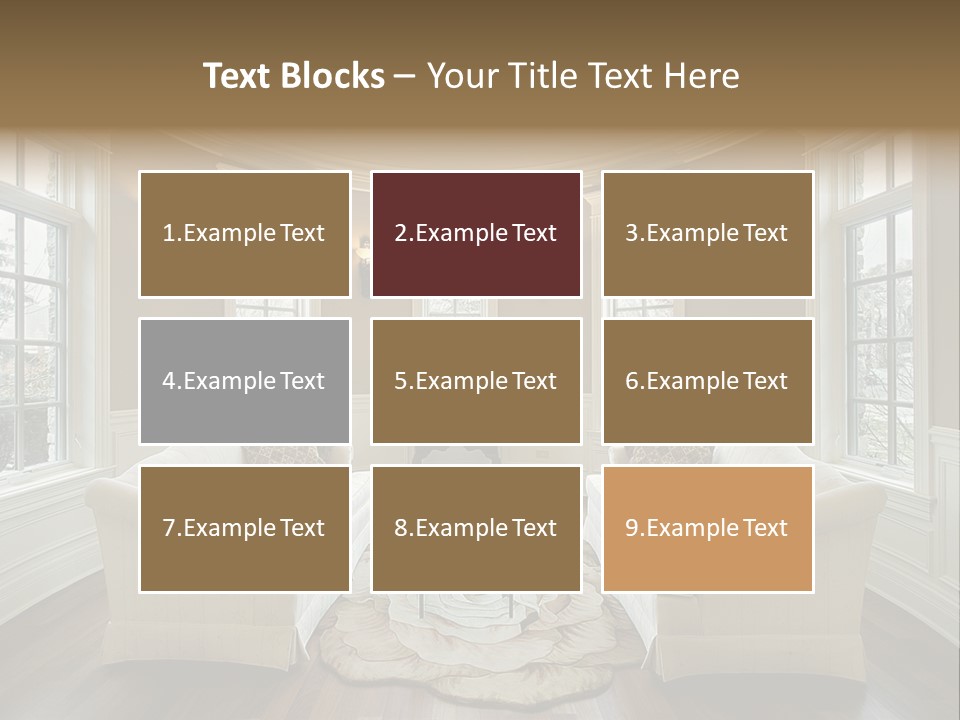 Modern Decor Room PowerPoint Template