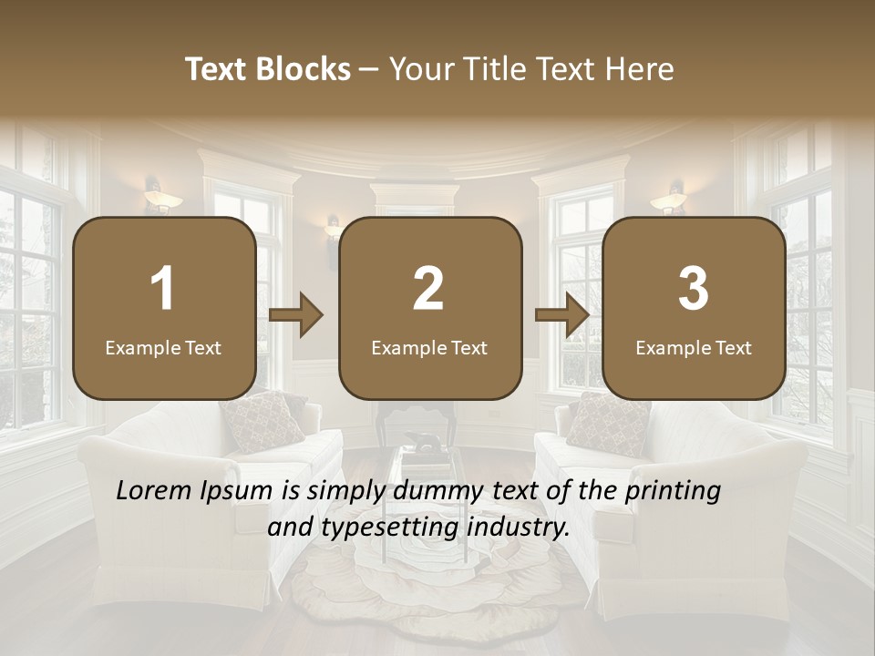 Modern Decor Room PowerPoint Template