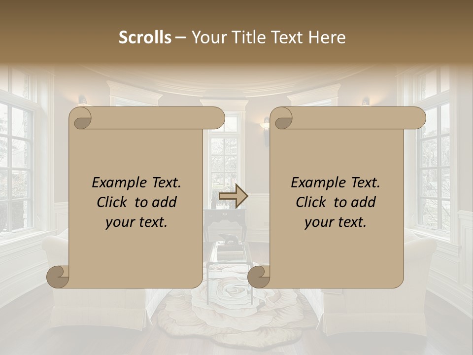 Modern Decor Room PowerPoint Template