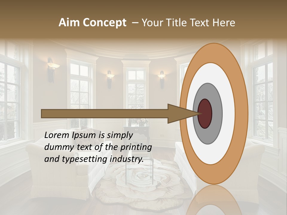 Modern Decor Room PowerPoint Template