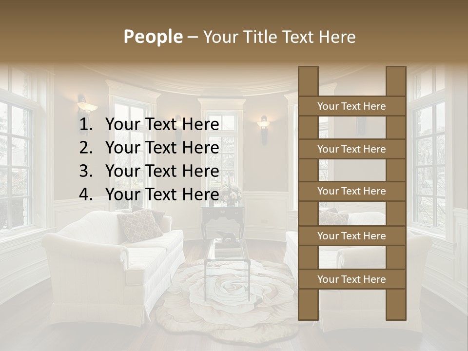 Modern Decor Room PowerPoint Template