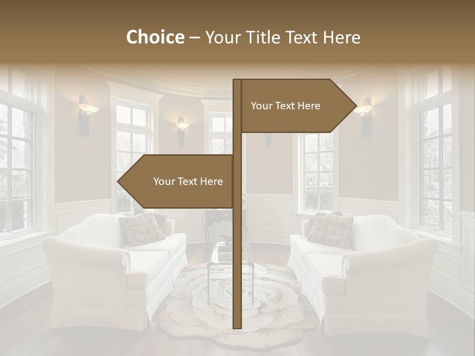Modern Decor Room PowerPoint Template