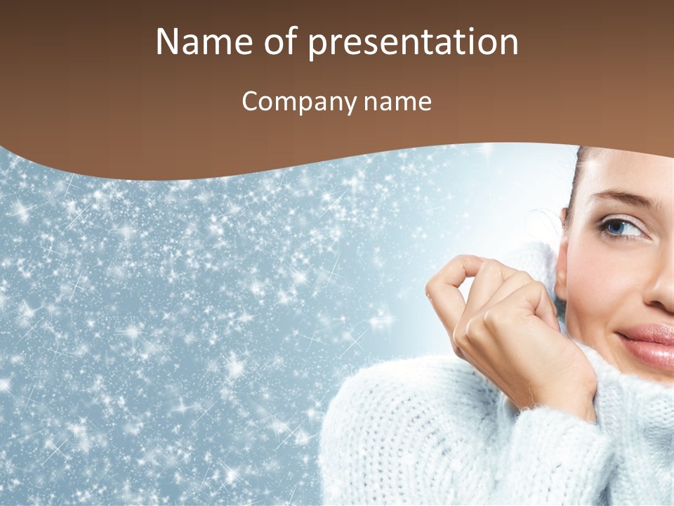 Female Standing Latin PowerPoint Template