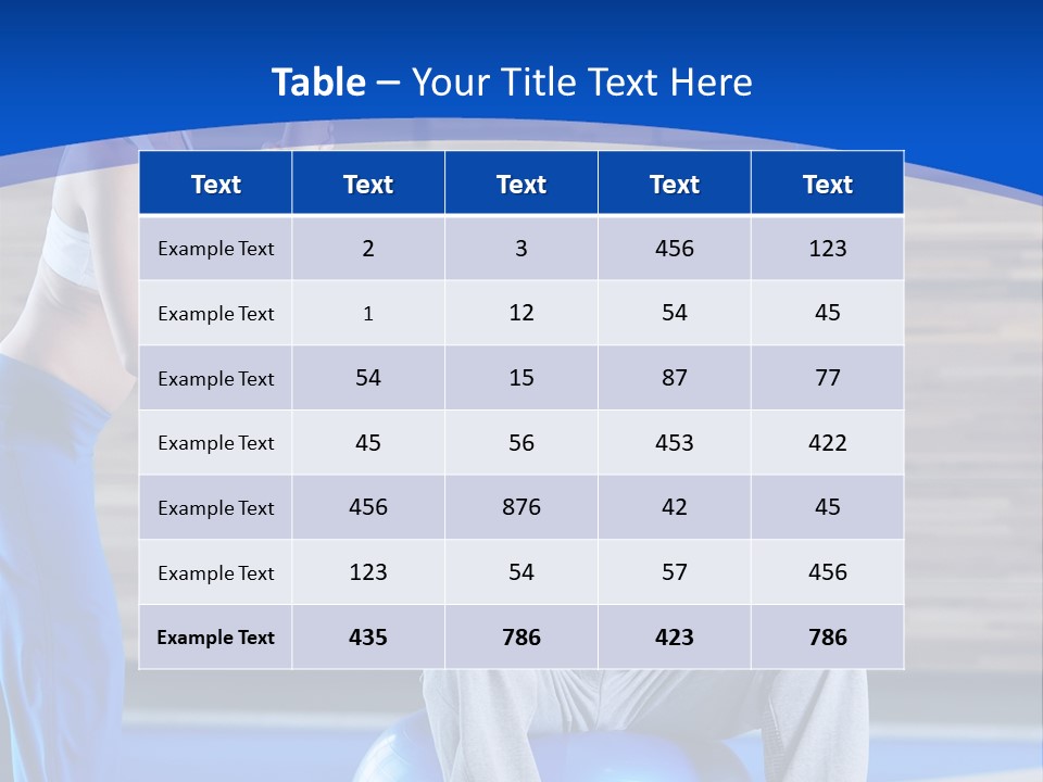 Strength Recreation Healthy PowerPoint Template