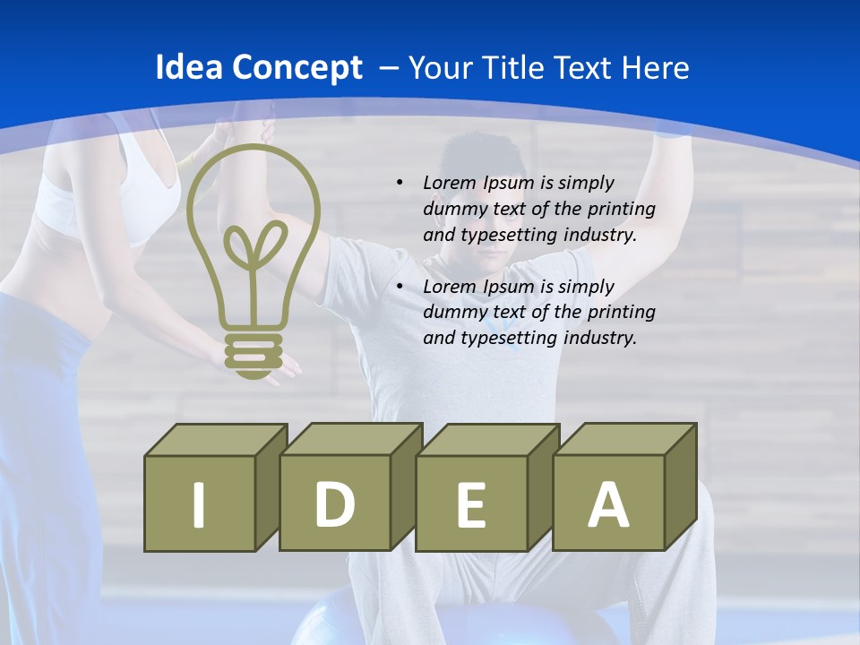 Strength Recreation Healthy PowerPoint Template