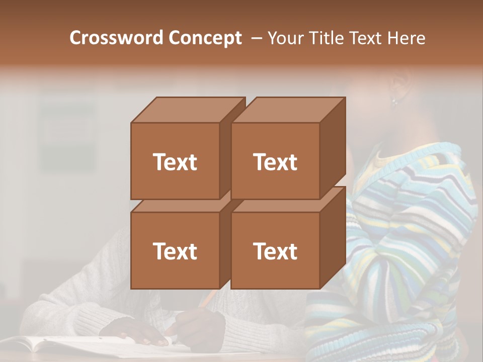 Student Girl Smile PowerPoint Template