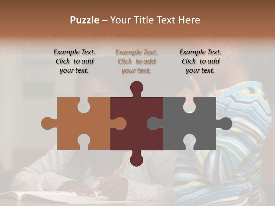 Student Girl Smile PowerPoint Template