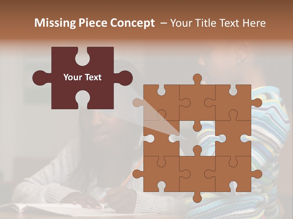 Student Girl Smile PowerPoint Template