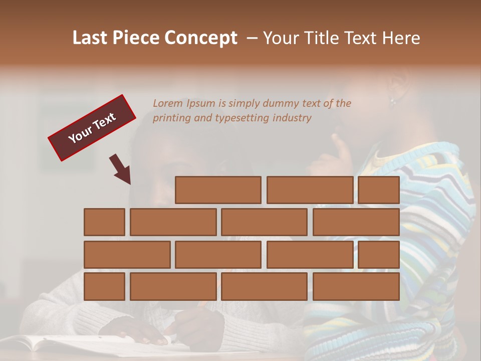 Student Girl Smile PowerPoint Template