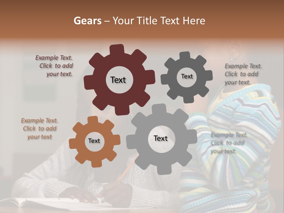 Student Girl Smile PowerPoint Template