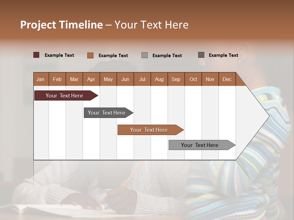 Student Girl Smile PowerPoint Template