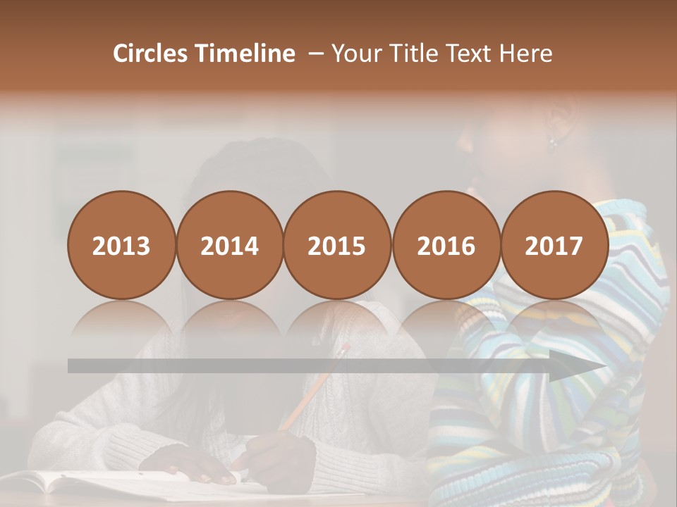 Student Girl Smile PowerPoint Template