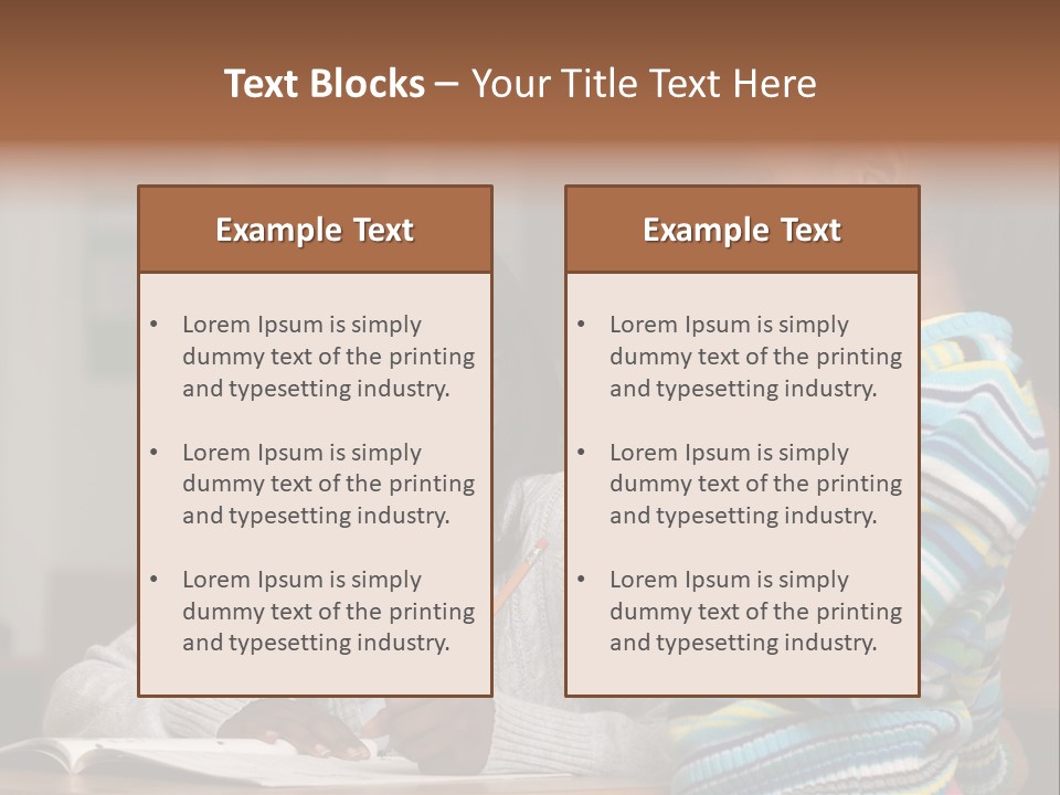 Student Girl Smile PowerPoint Template