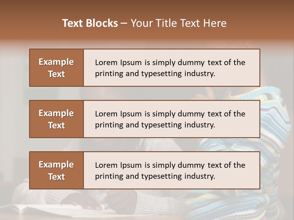 Student Girl Smile PowerPoint Template