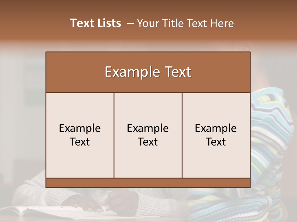 Student Girl Smile PowerPoint Template