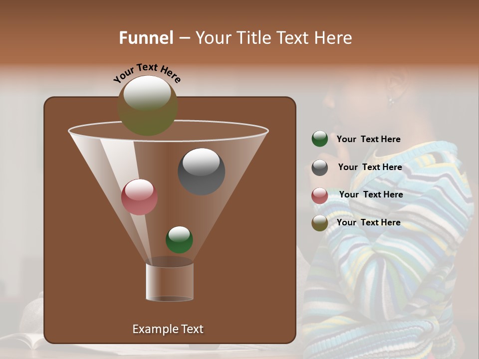 Student Girl Smile PowerPoint Template