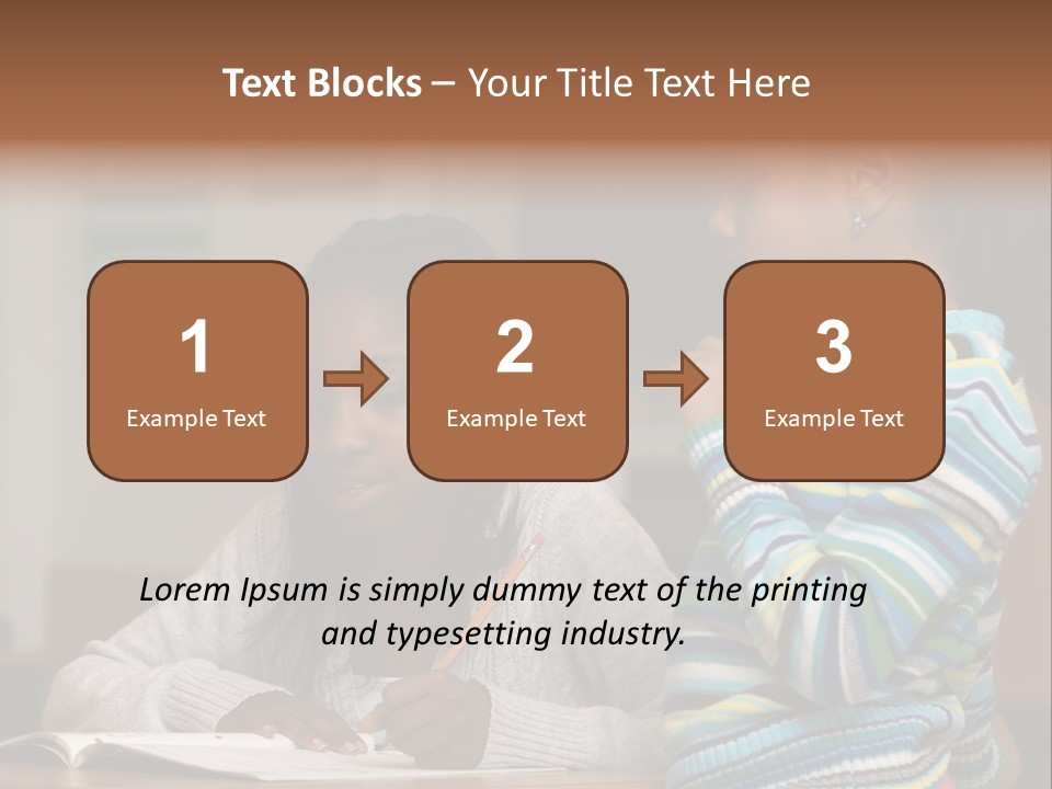 Student Girl Smile PowerPoint Template