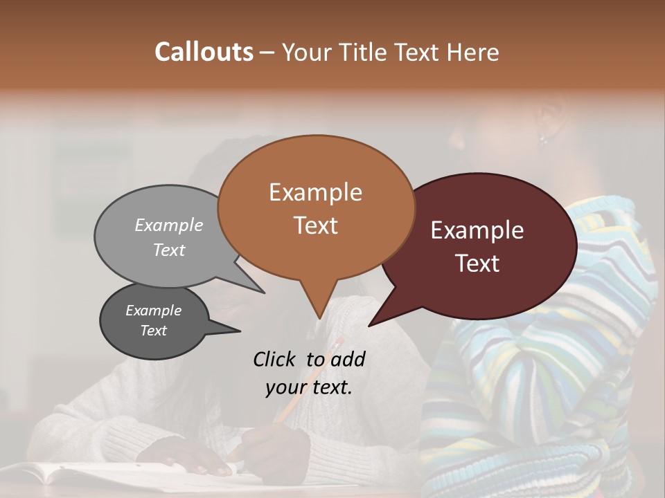 Student Girl Smile PowerPoint Template