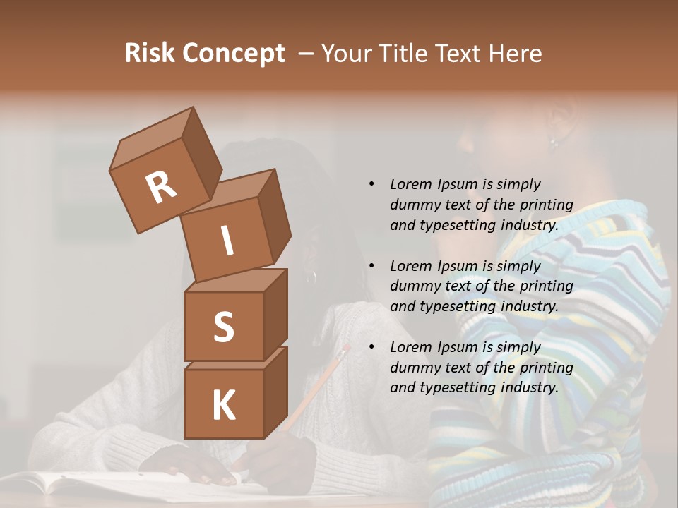 Student Girl Smile PowerPoint Template