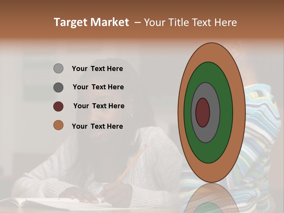 Student Girl Smile PowerPoint Template