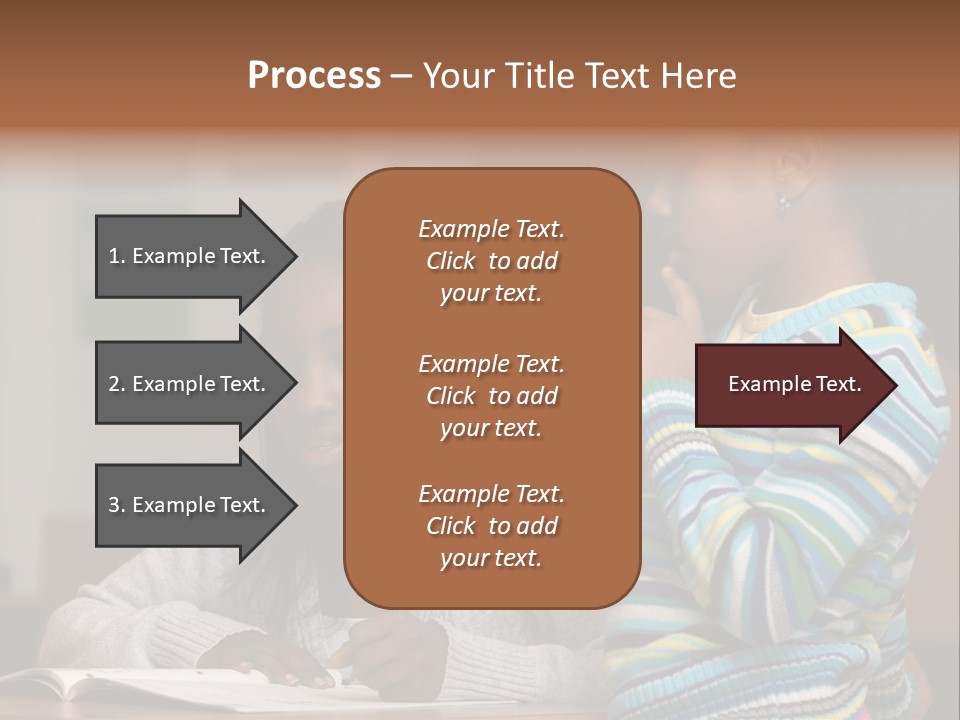 Student Girl Smile PowerPoint Template
