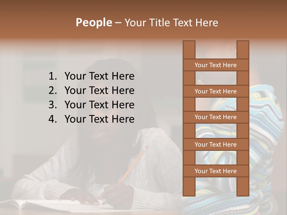 Student Girl Smile PowerPoint Template