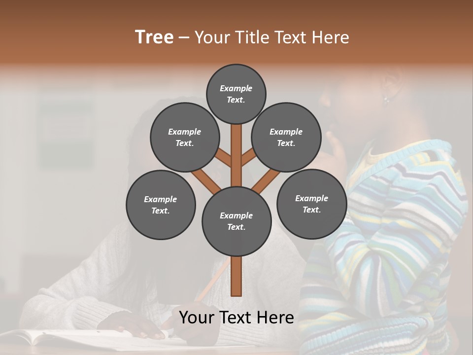 Student Girl Smile PowerPoint Template