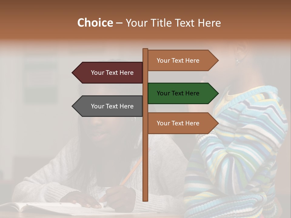 Student Girl Smile PowerPoint Template