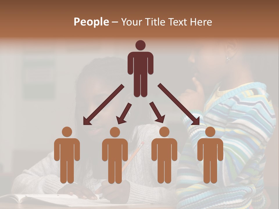 Student Girl Smile PowerPoint Template