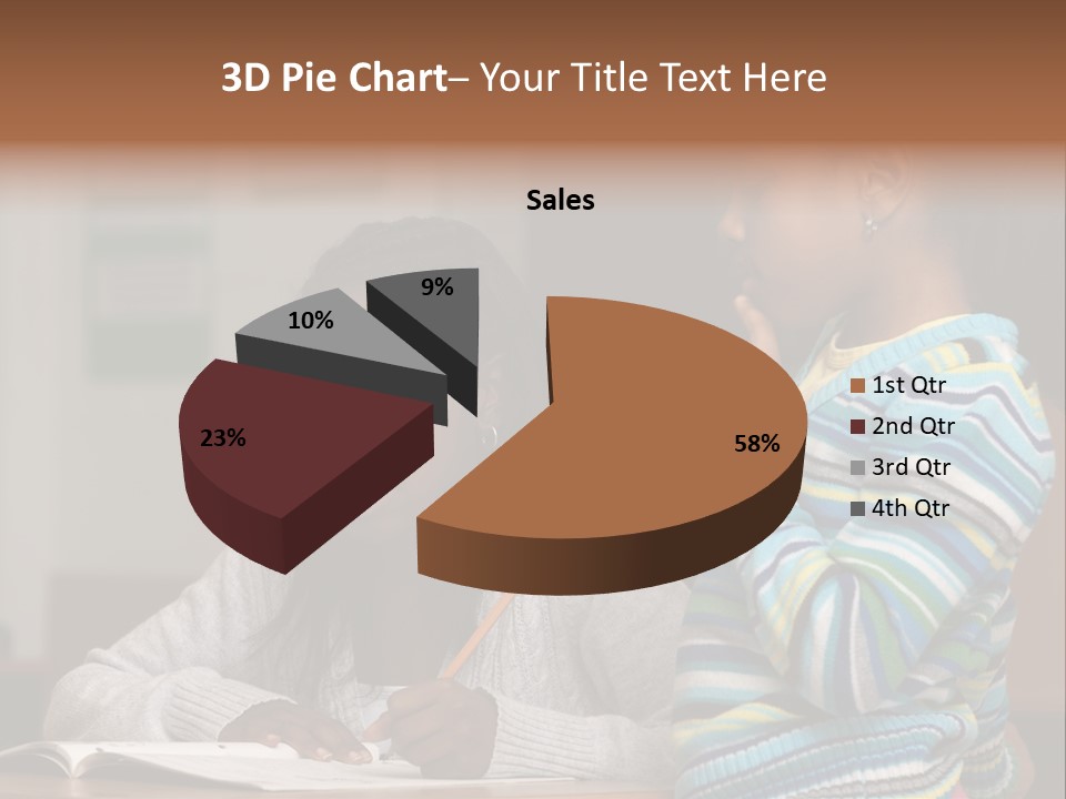 Student Girl Smile PowerPoint Template