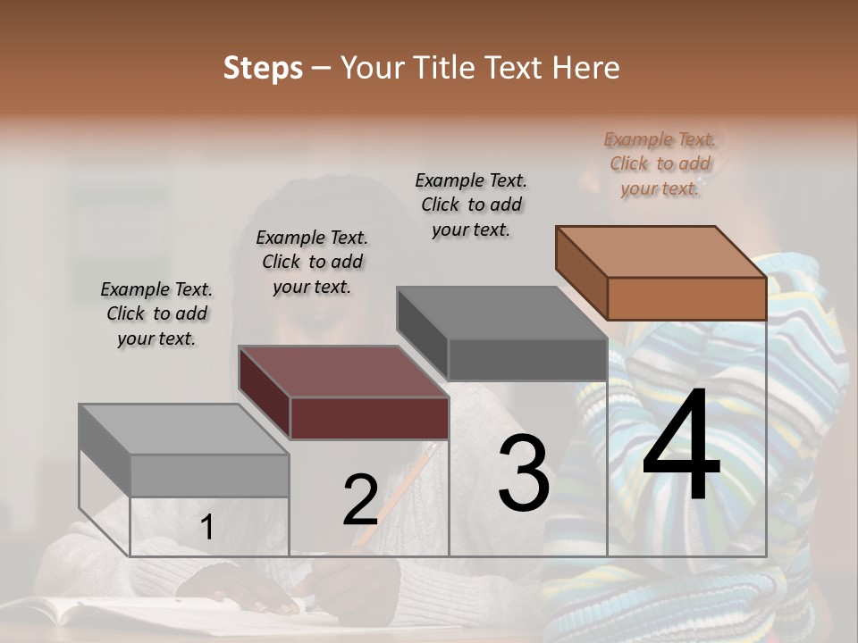 Student Girl Smile PowerPoint Template