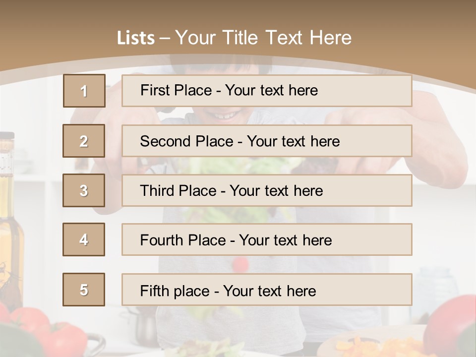 Female Standing Latin PowerPoint Template