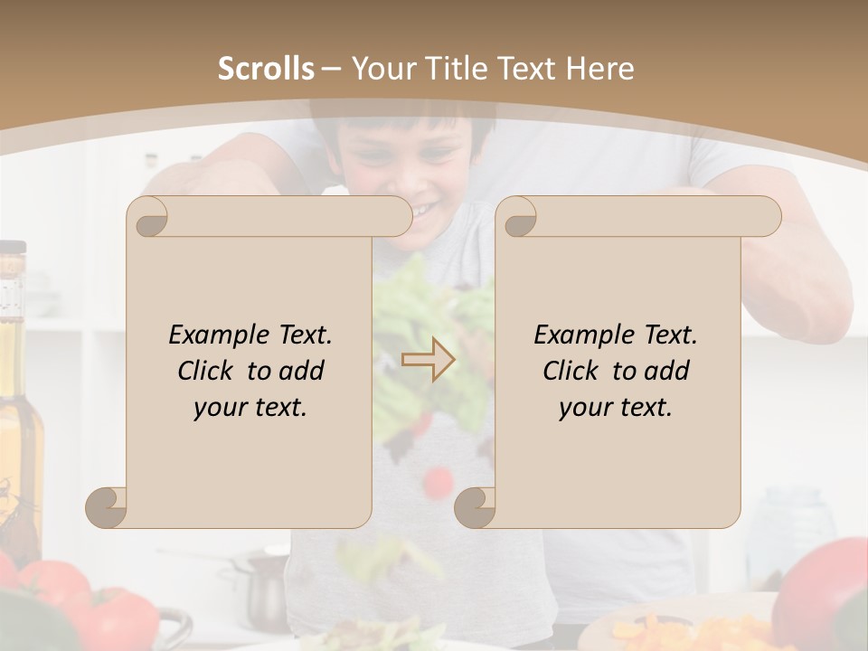 Female Standing Latin PowerPoint Template