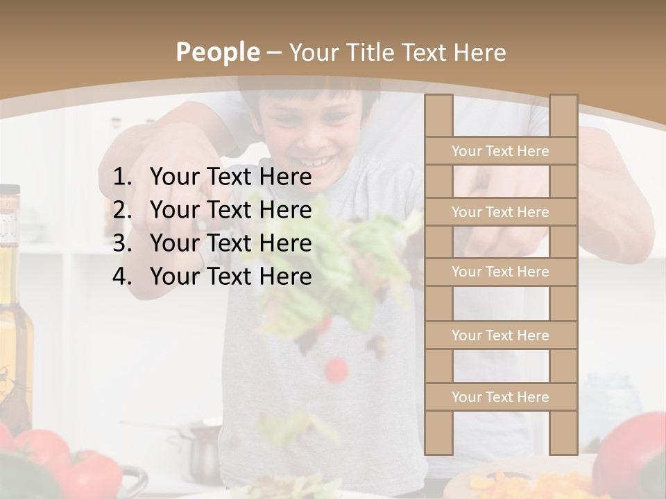 Female Standing Latin PowerPoint Template