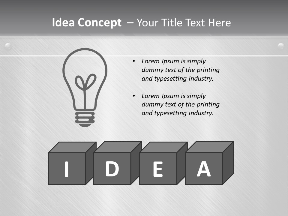 Bar Illustration Template PowerPoint Template
