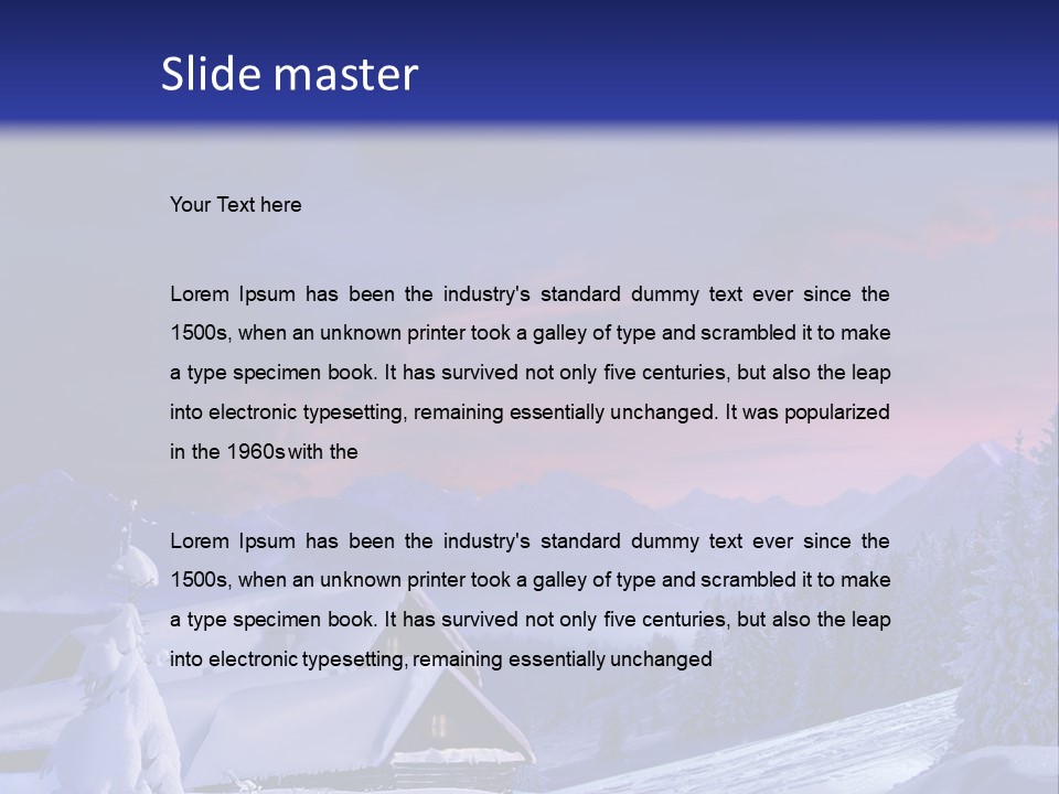 Night Card Wood PowerPoint Template