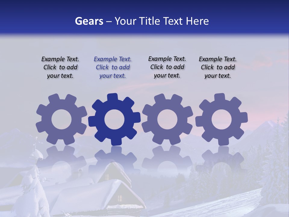 Night Card Wood PowerPoint Template