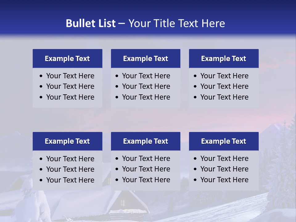 Night Card Wood PowerPoint Template