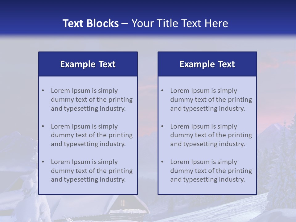 Night Card Wood PowerPoint Template