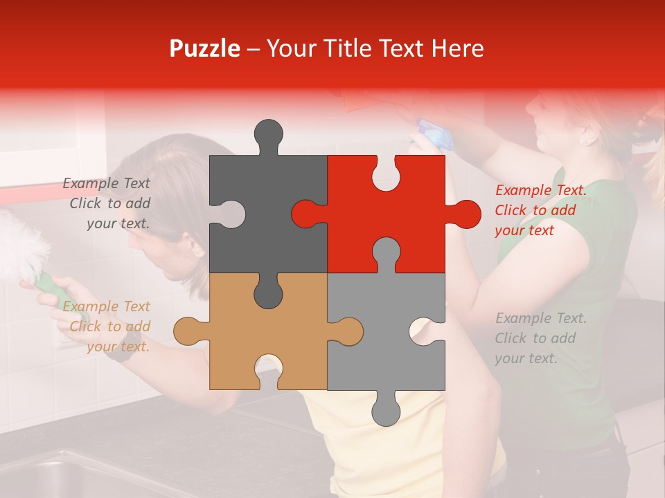 Domestic Sponge Household PowerPoint Template