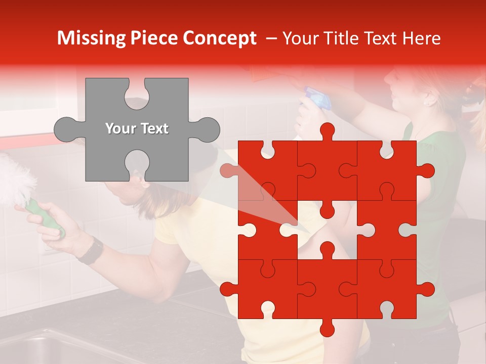 Domestic Sponge Household PowerPoint Template